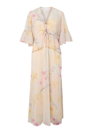 Klänningar - Yasblomina 2/4 ankle dress – Afterglow/blomina